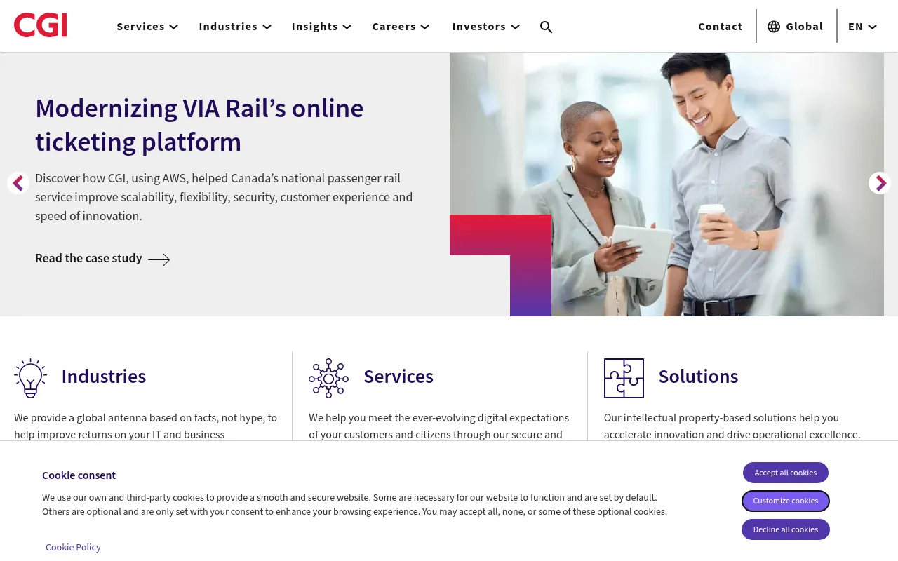 Screenshot of cgi.com