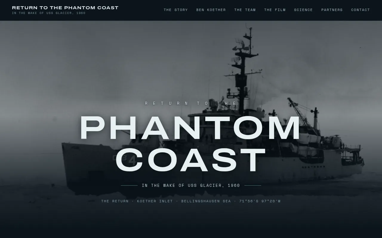 Screenshot of thephantomcoast.org