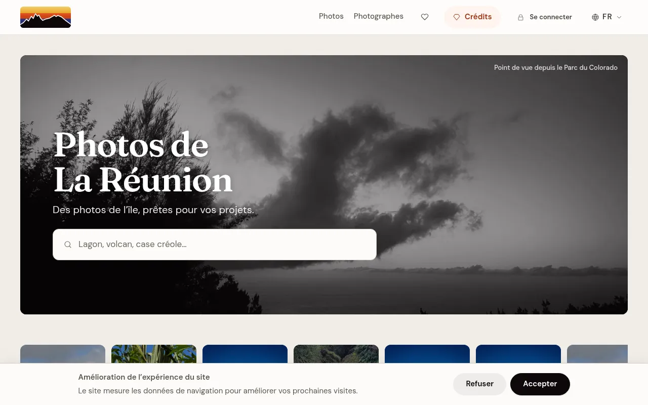 Screenshot of photosreunion.re