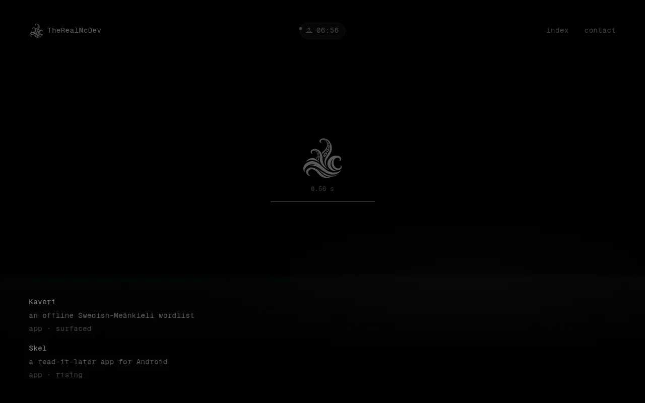 Screenshot of therealmc.dev