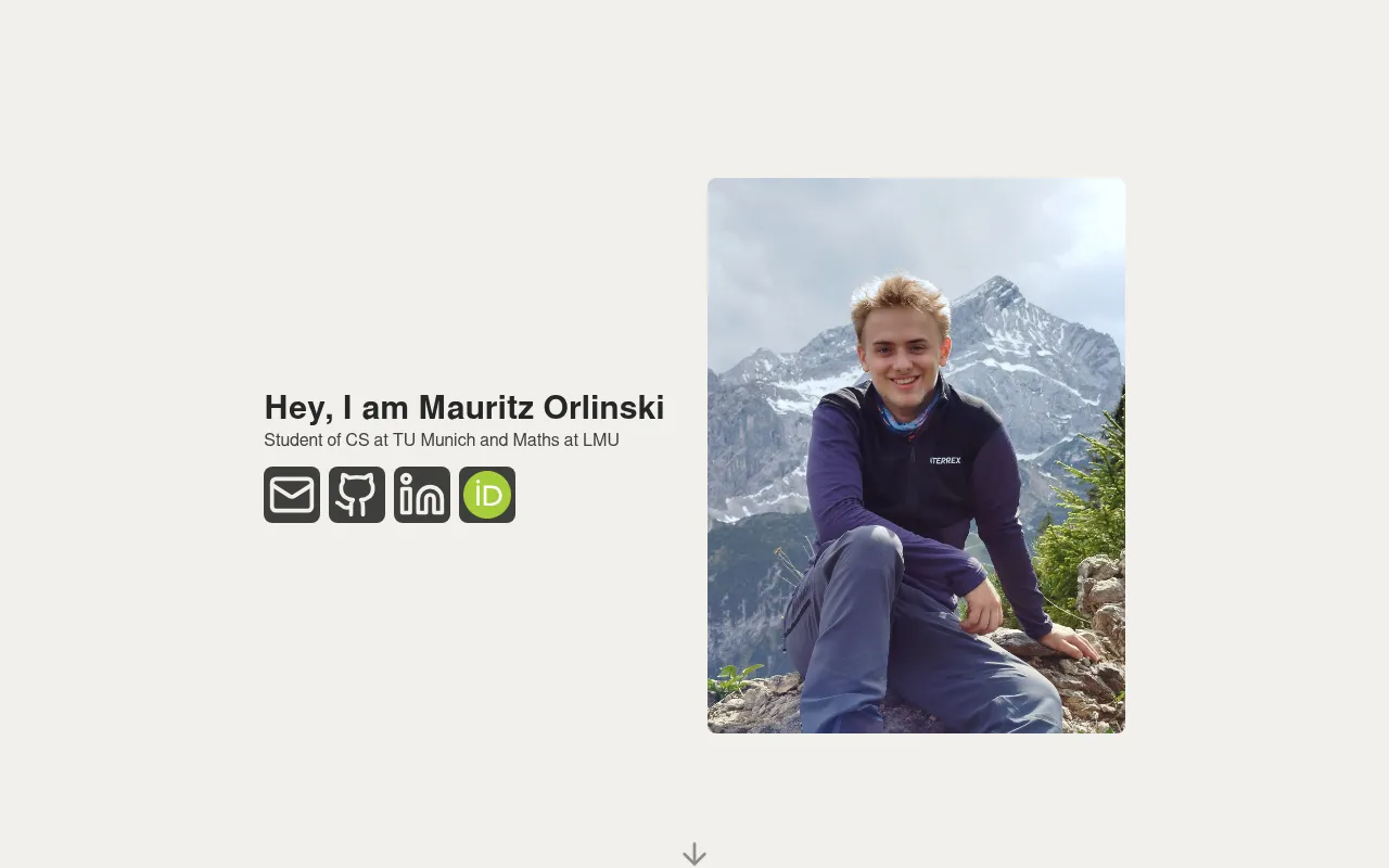 Screenshot of mauritzorlinski.com