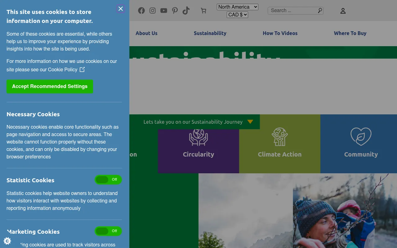 Screenshot of nikwax.com