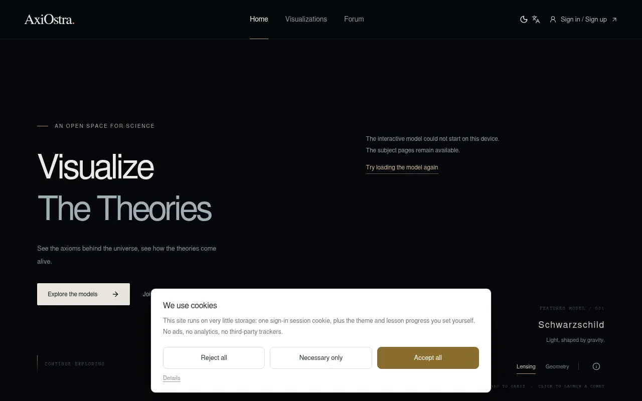 Screenshot of axiostra.com
