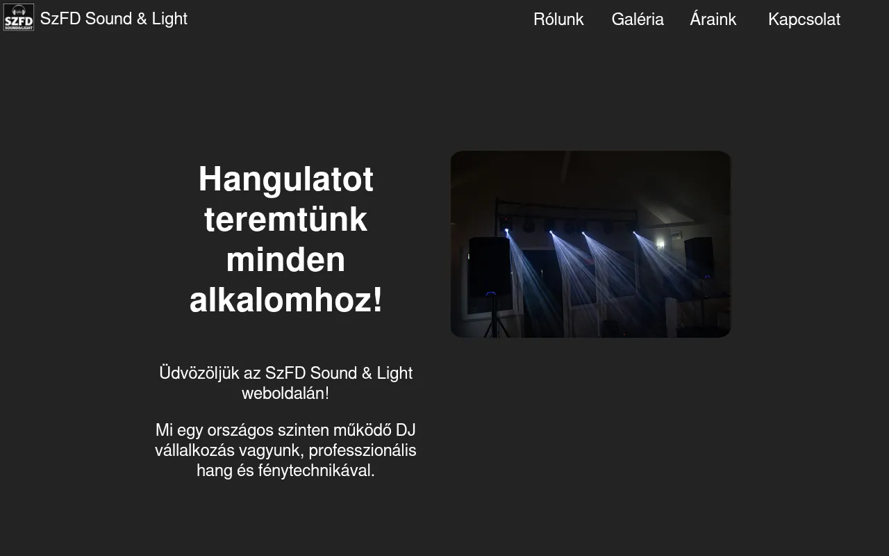 Screenshot of szfd.hu
