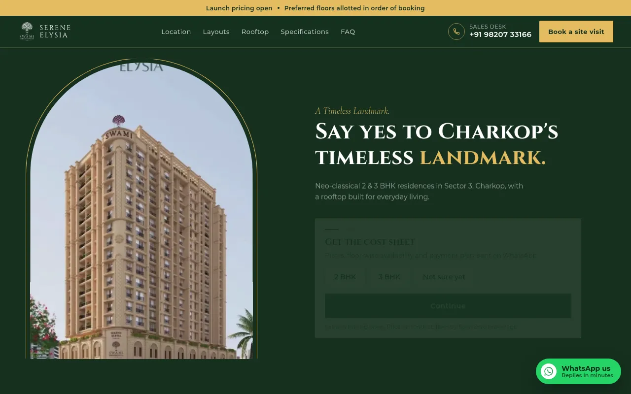 Screenshot of sereneelysia.com