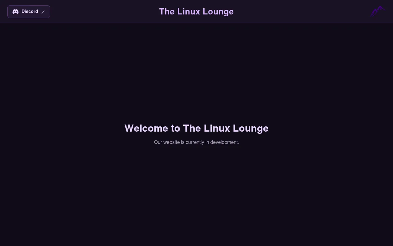 Screenshot of thelinuxlounge.com