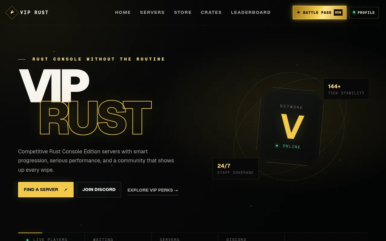 Screenshot of viprust.com