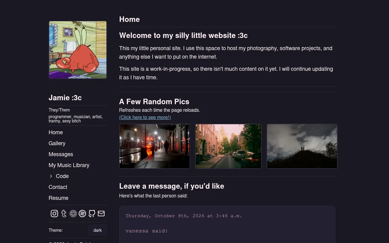Screenshot of jami.ebeigh.com