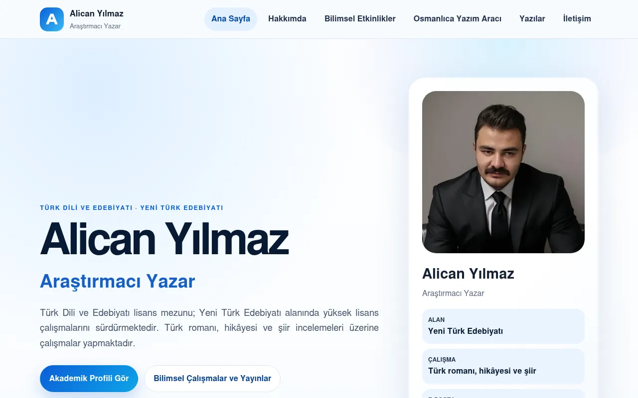 Screenshot of alicanyilmaz.tr