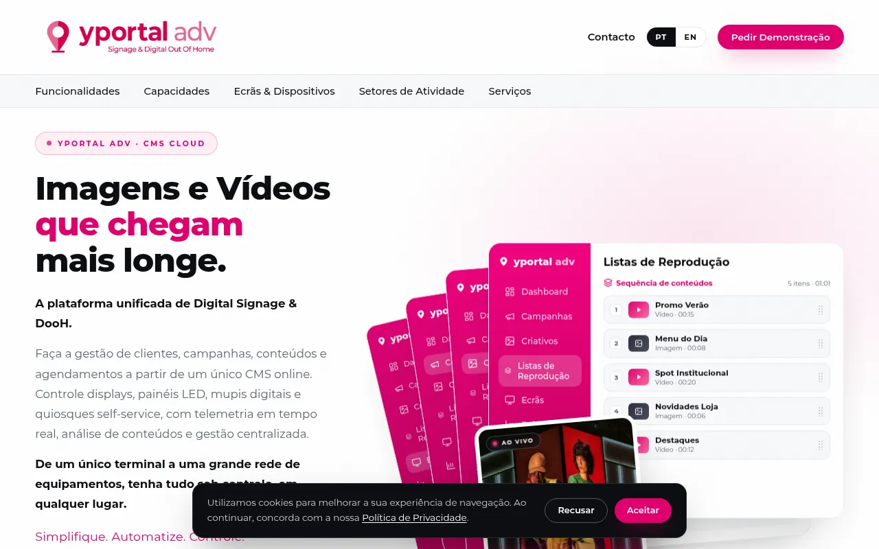 Screenshot of yportaladv.com