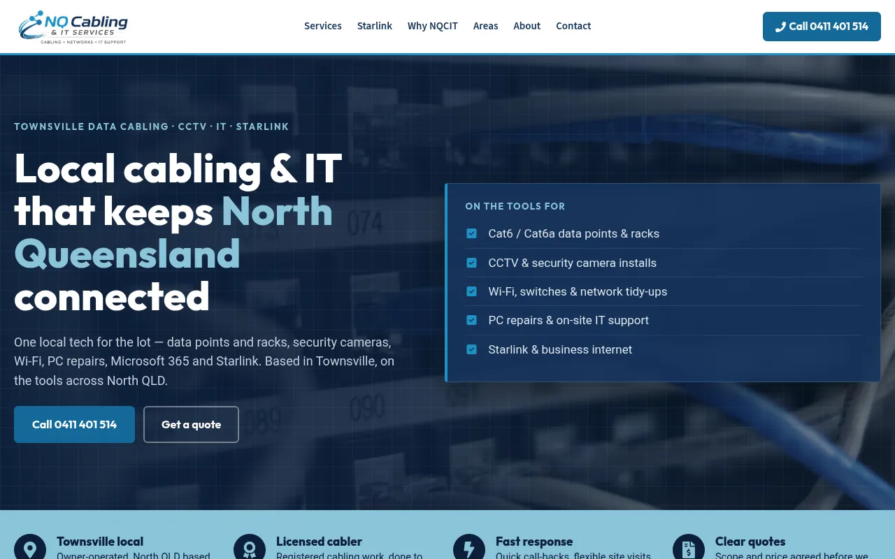 Screenshot of nqcit.com.au