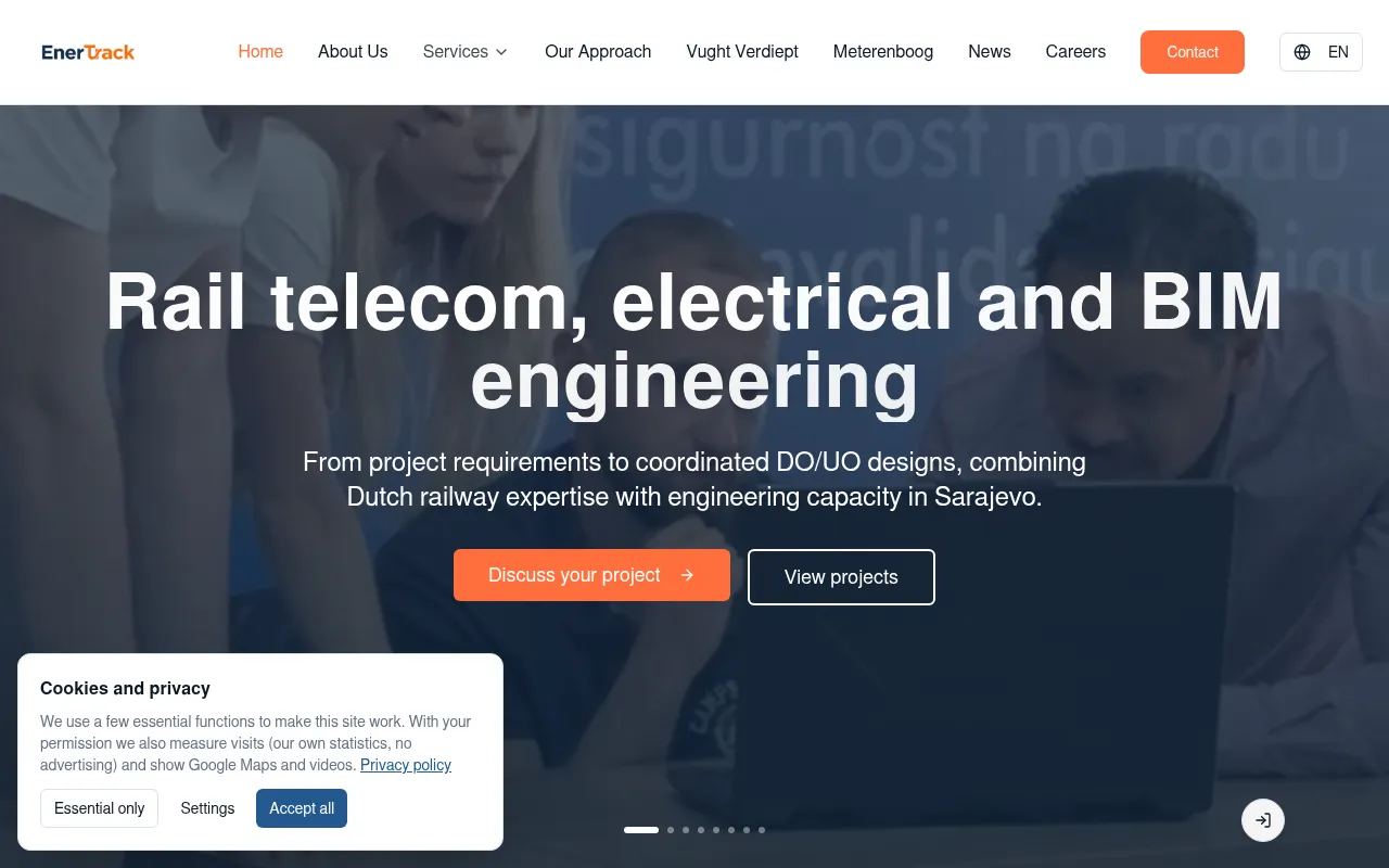 Screenshot of enertrack.eu
