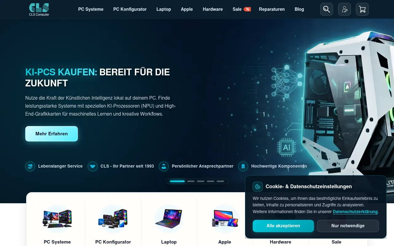 Screenshot of cls-computer.de