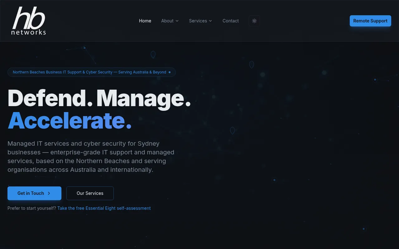 Screenshot of hb.au