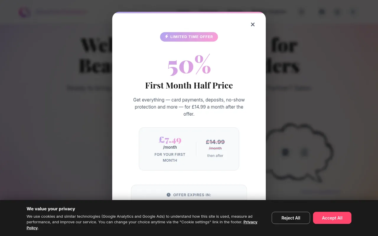 Screenshot of helloglowout.com