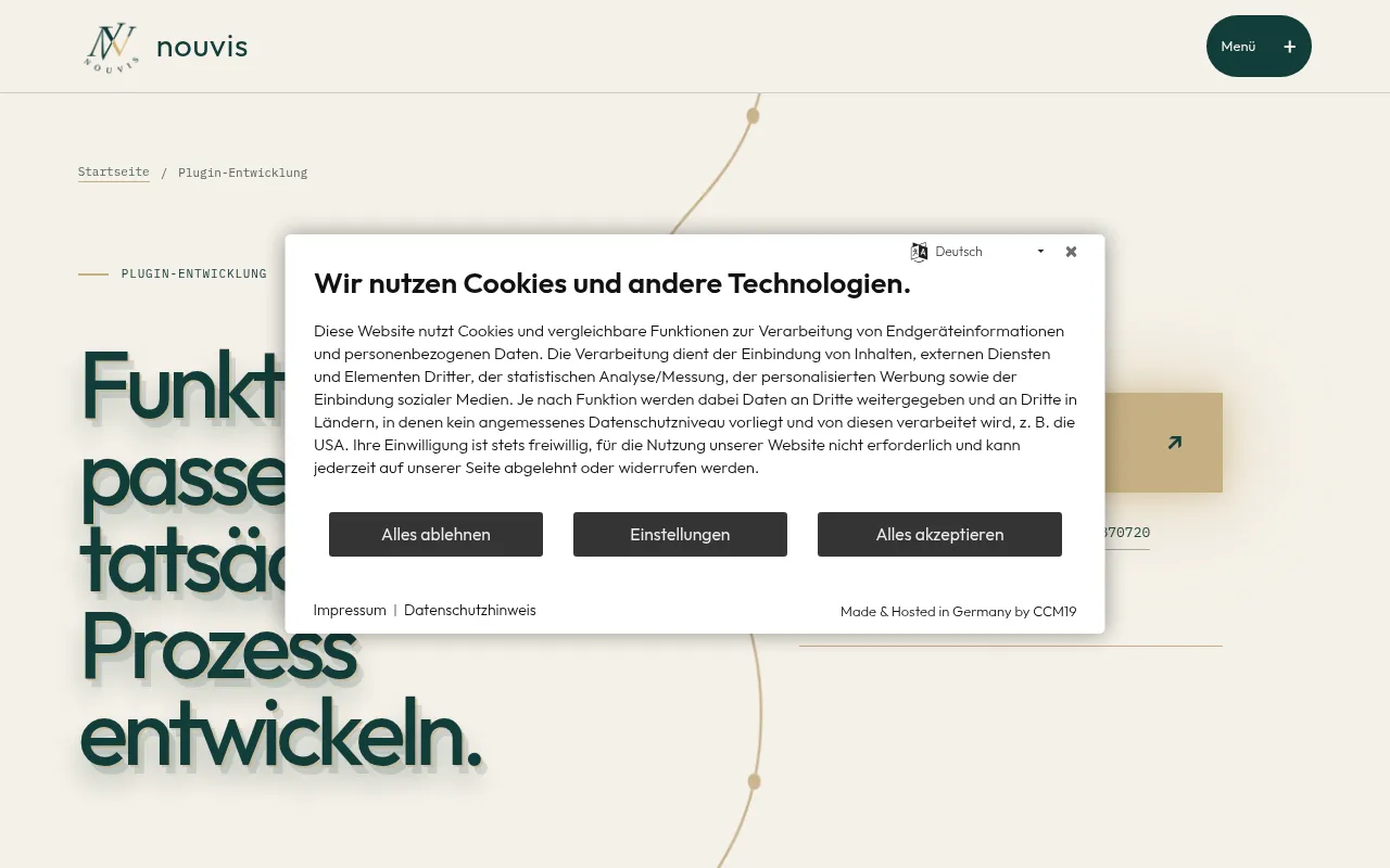 Screenshot of nouvis.de