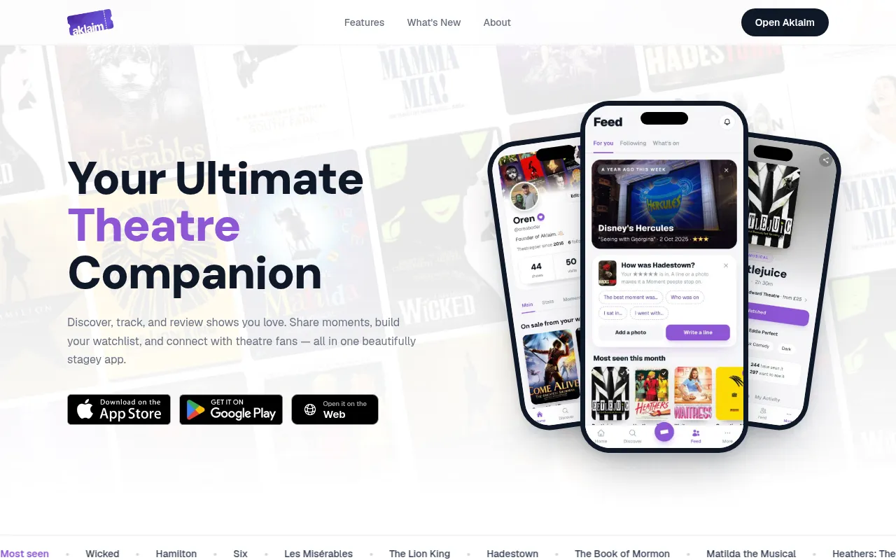 Screenshot of aklaim.co.uk