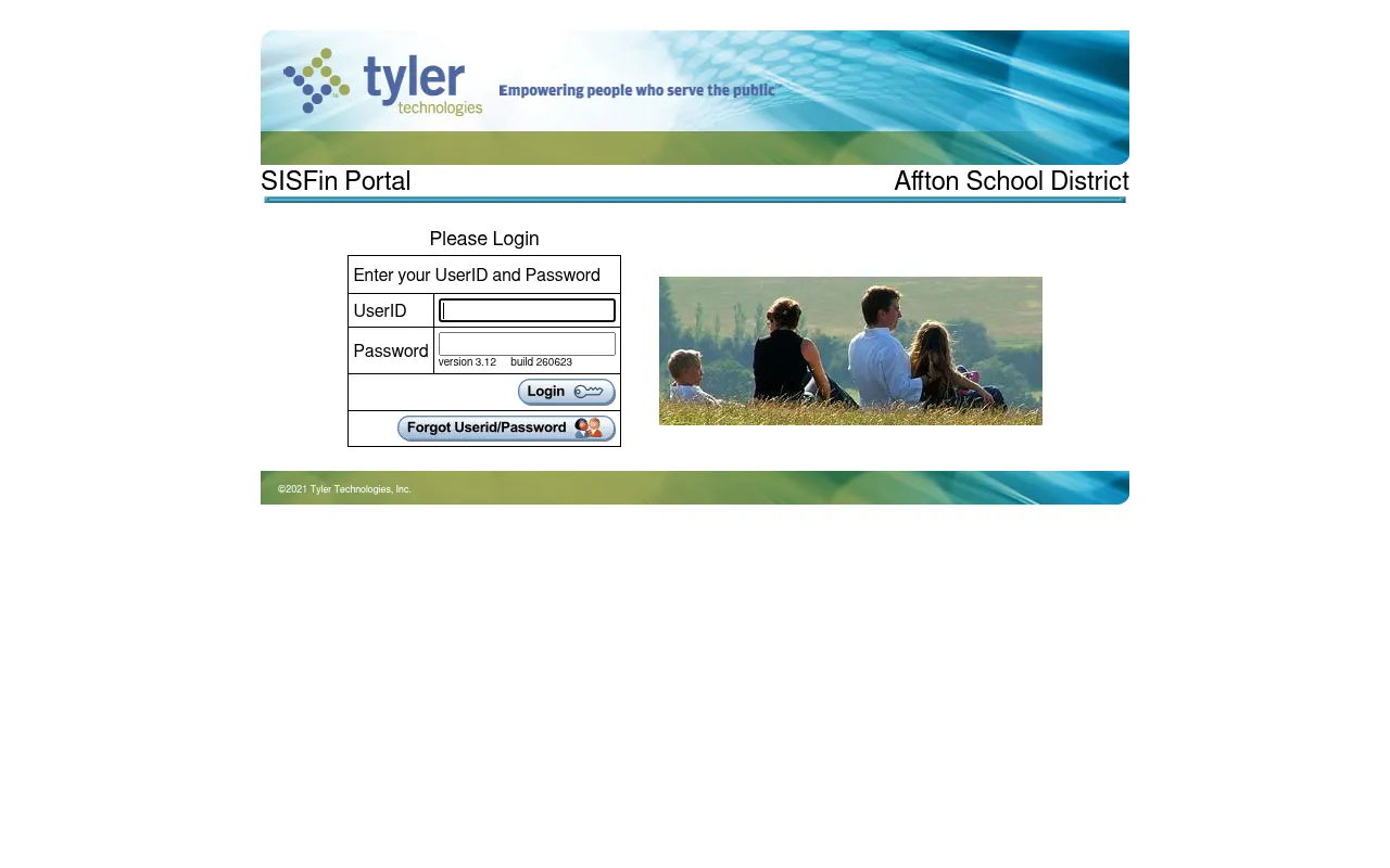 Screenshot of sisportal.affton.k12.mo.us