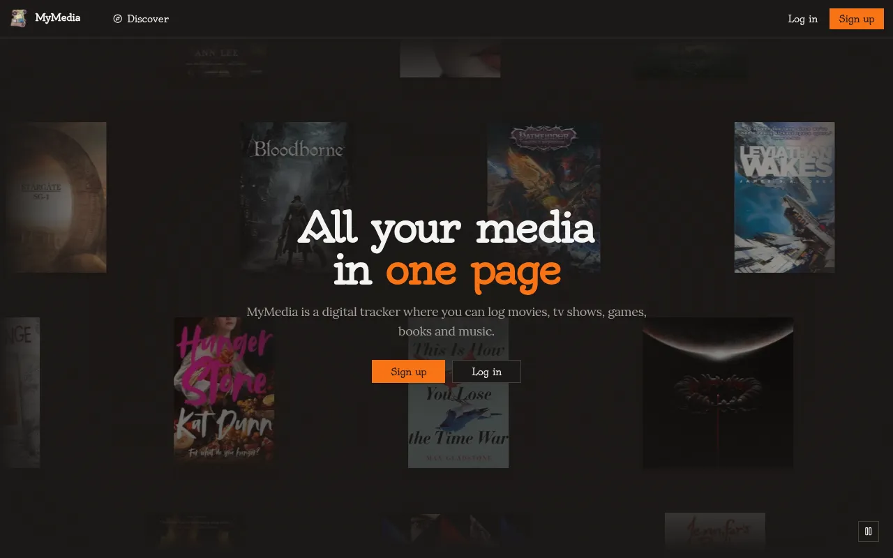 Screenshot of mymedia.page