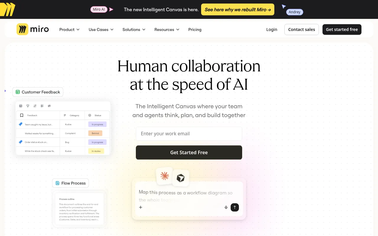 Screenshot of miro.com