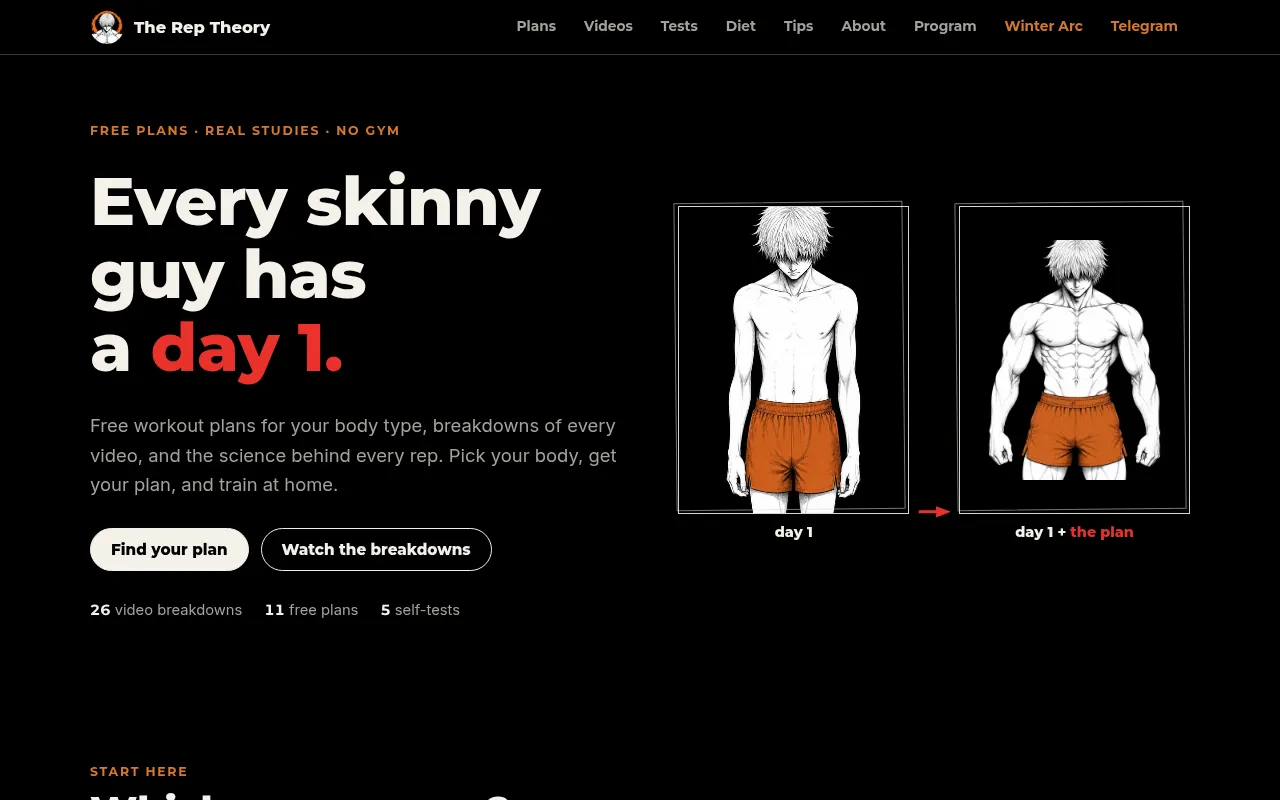 Screenshot of reptheory.online