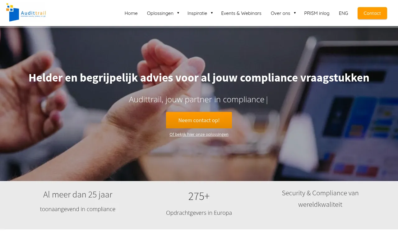 Screenshot of audittrail.nl