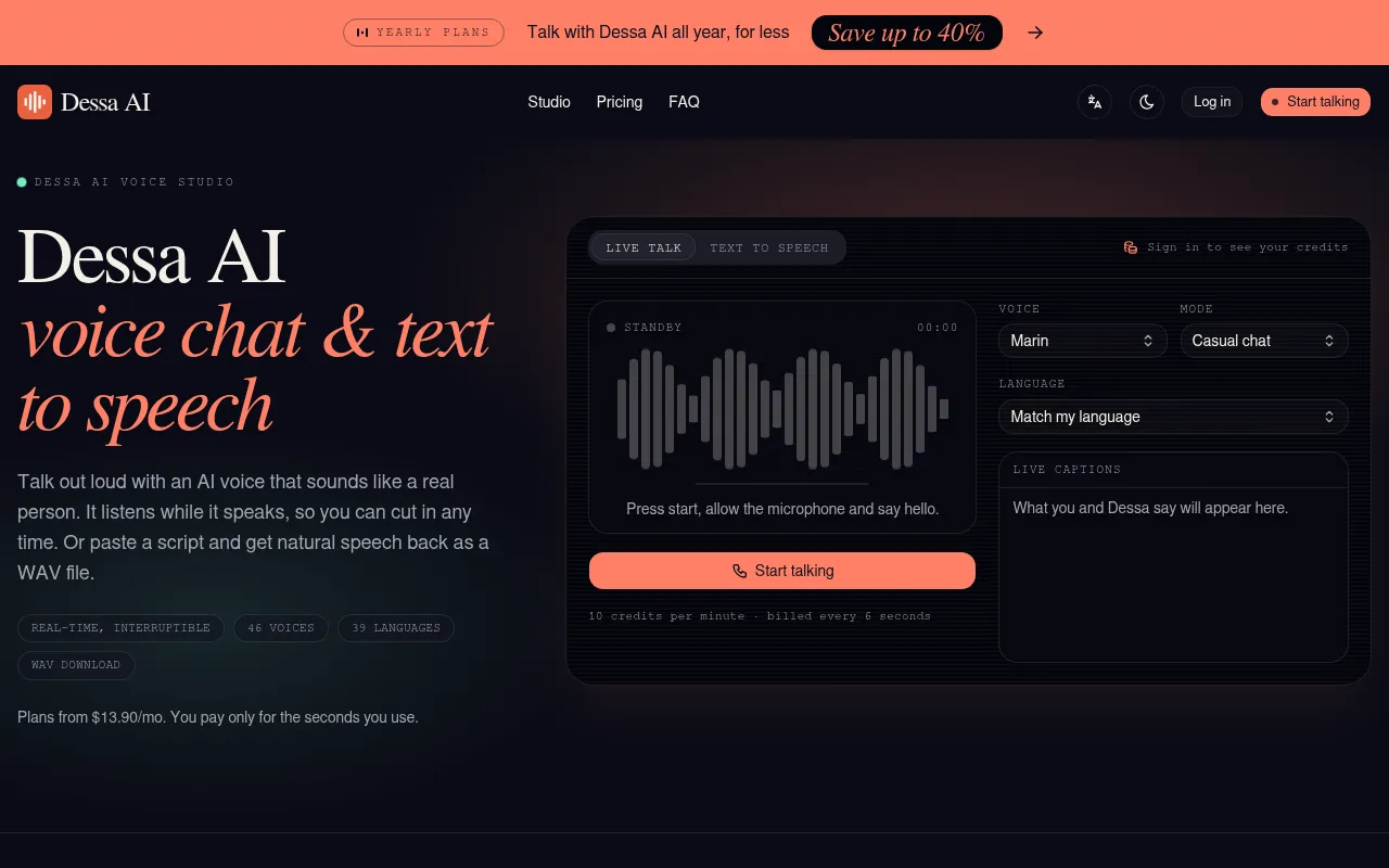 Screenshot of dessa-ai.com