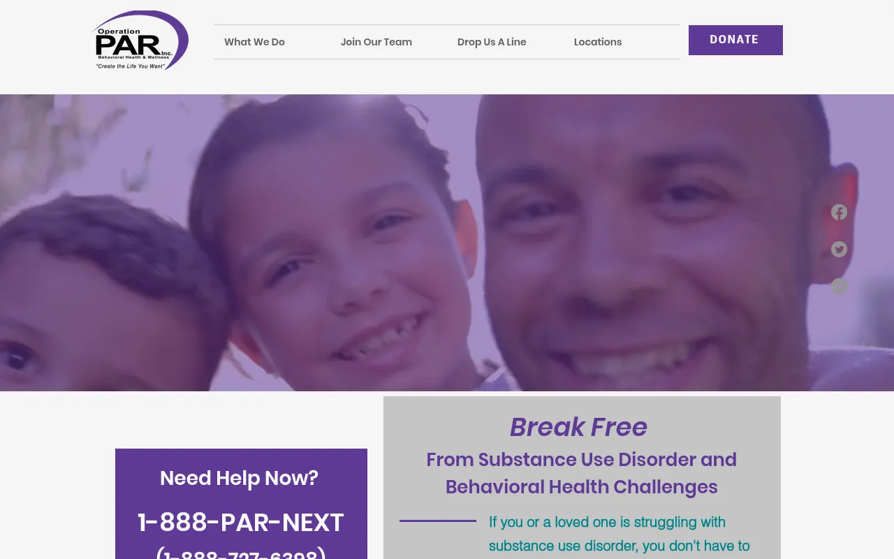 Screenshot of operationpar.org