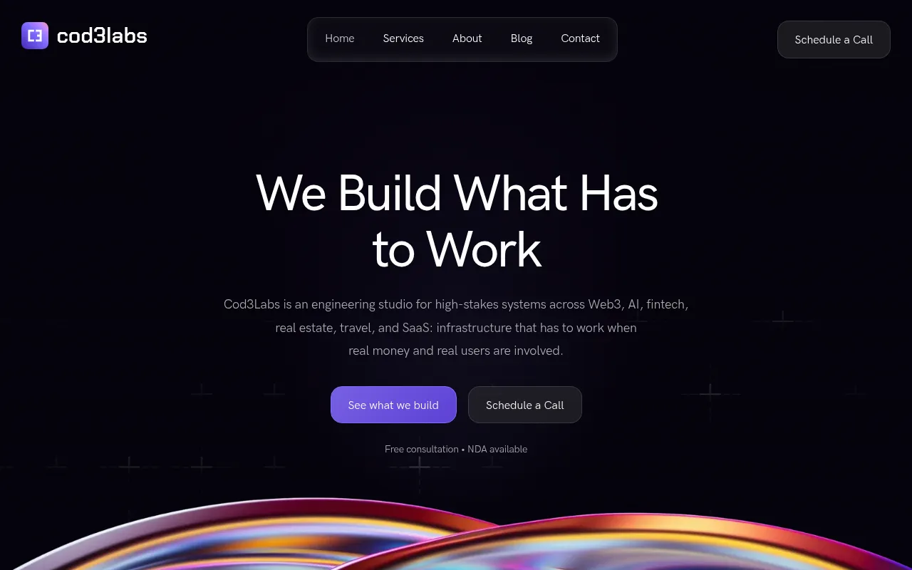 Screenshot of cod3labs.com
