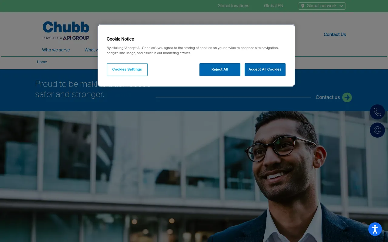 Screenshot of chubbfs.com
