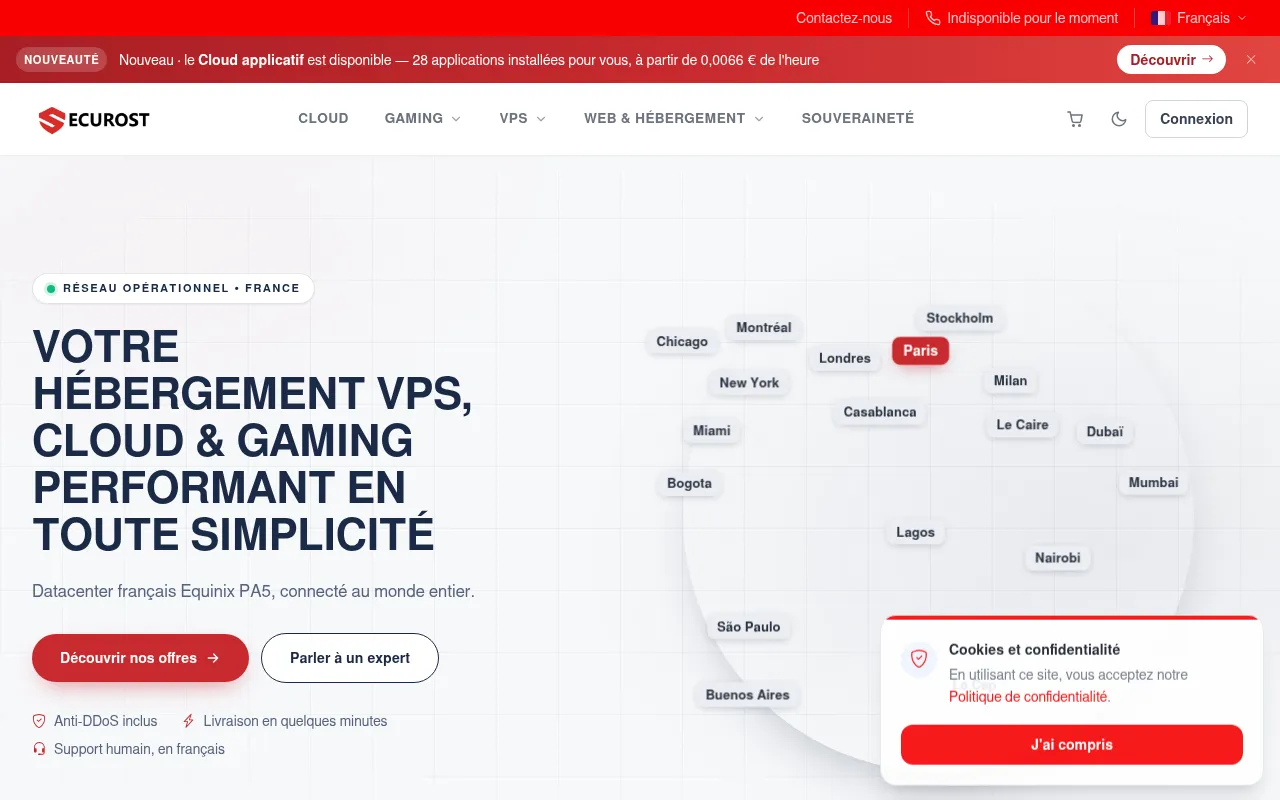 Screenshot of securost.com