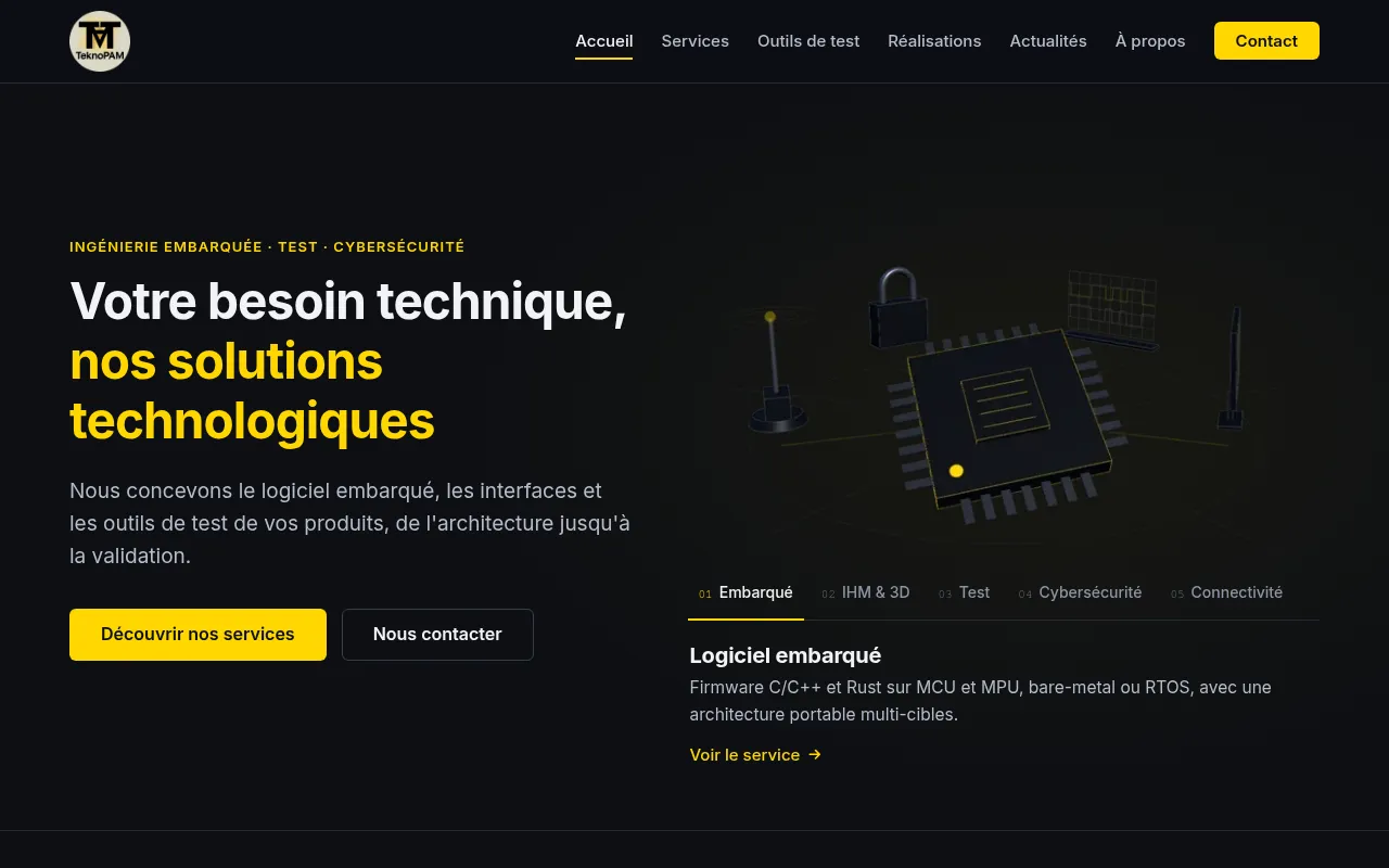 Screenshot of teknopam.com
