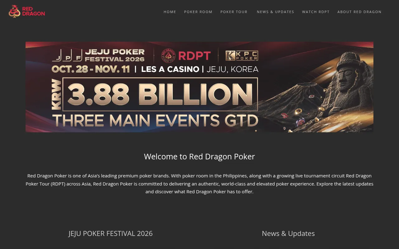 Screenshot of playreddragon.com