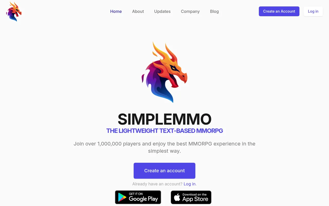 Screenshot of web.simple-mmo.com
