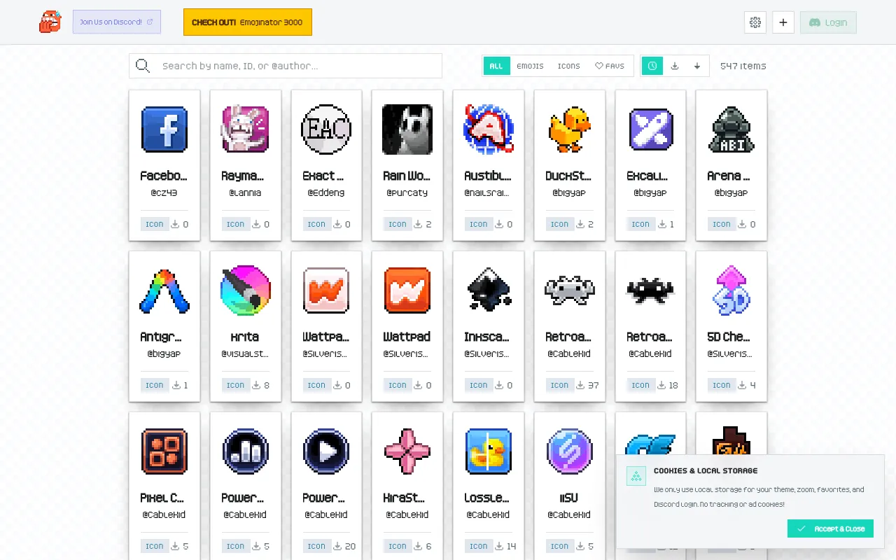 Screenshot of pixelated.foreignseal.com