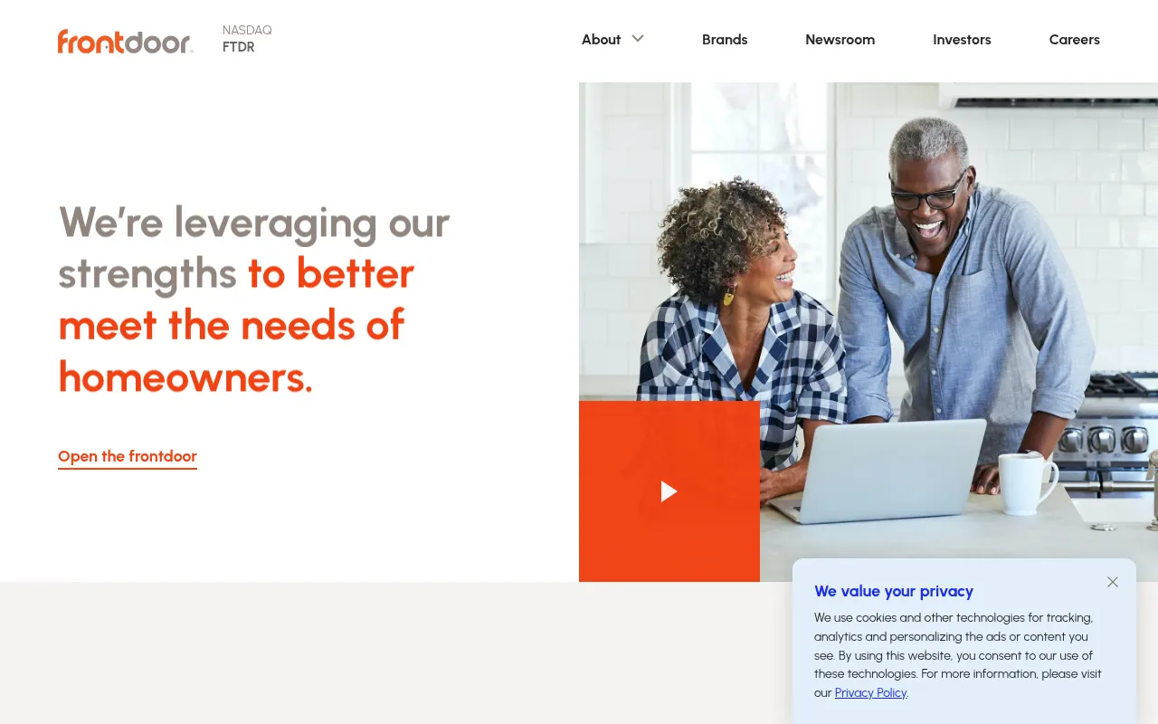 Screenshot of frontdoorhome.com