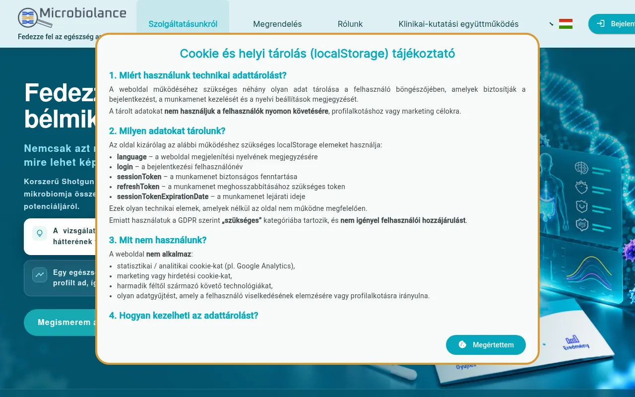 Screenshot of microbiolance.com