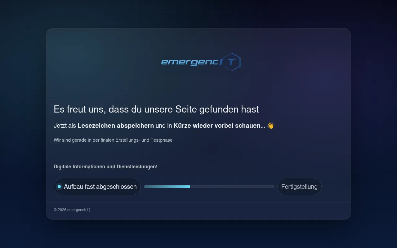 Screenshot of emergencit.de