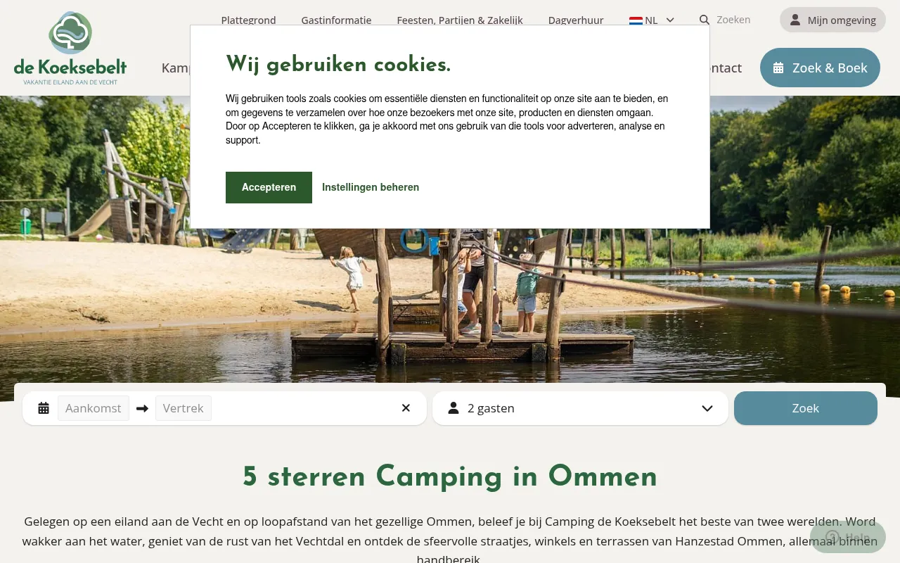 Screenshot of koeksebelt.nl