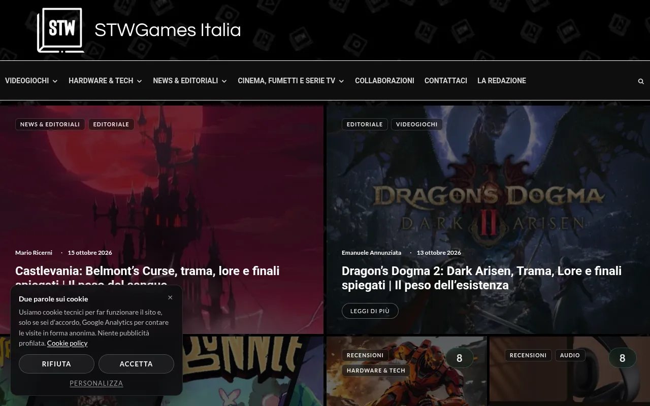 Screenshot of stwgames.eu