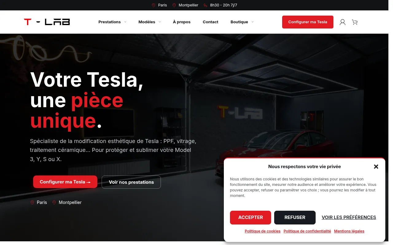Screenshot of t-lab.fr