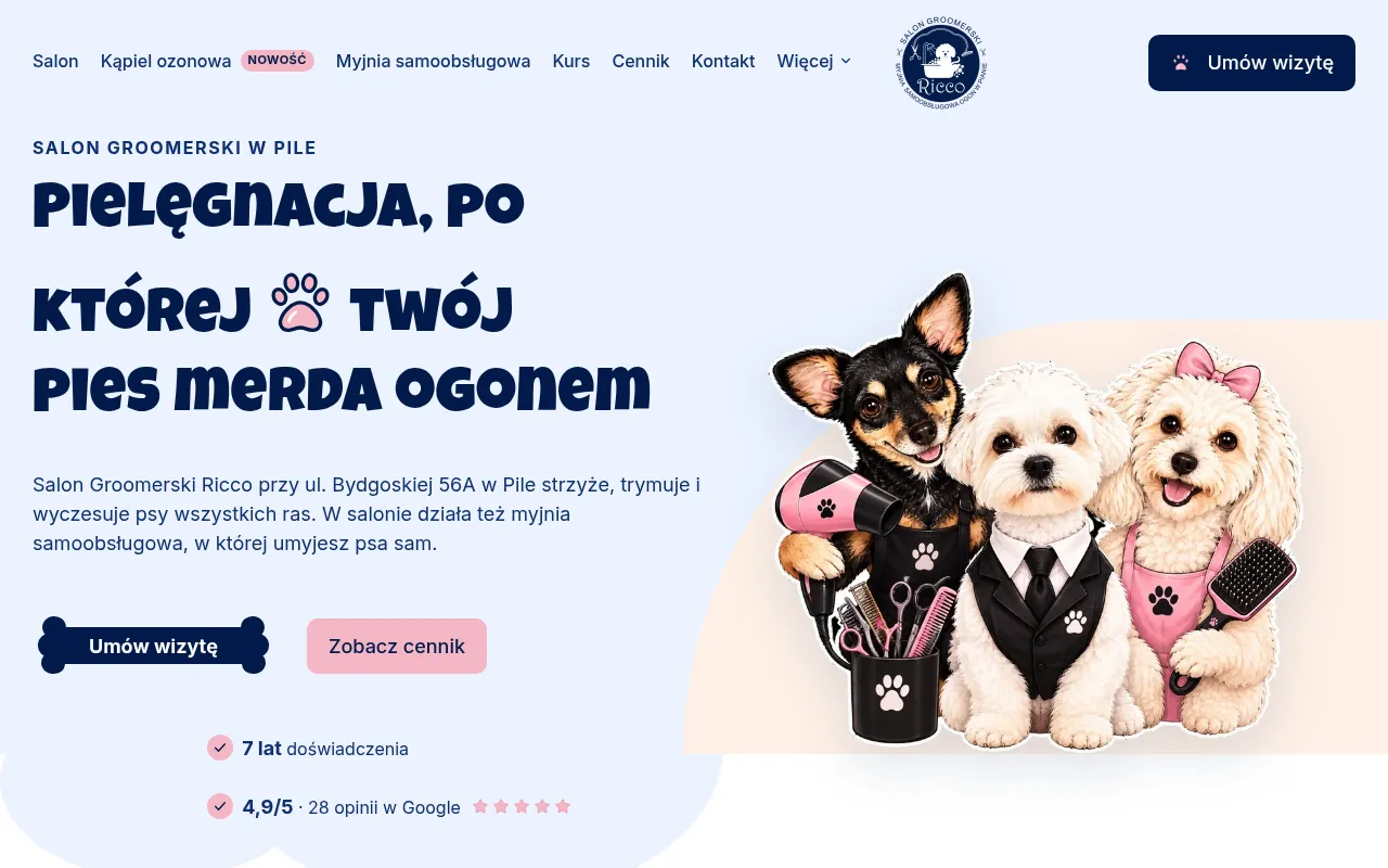 Screenshot of salongroomerskiricco.pl