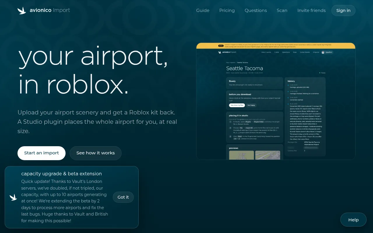 Screenshot of import.avioni.co