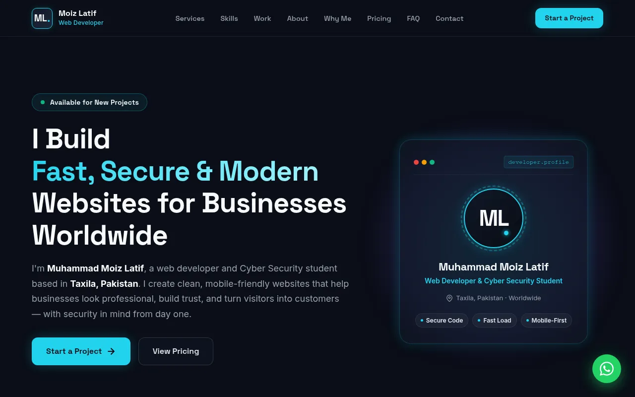 Screenshot of moizlatif.netlify.app