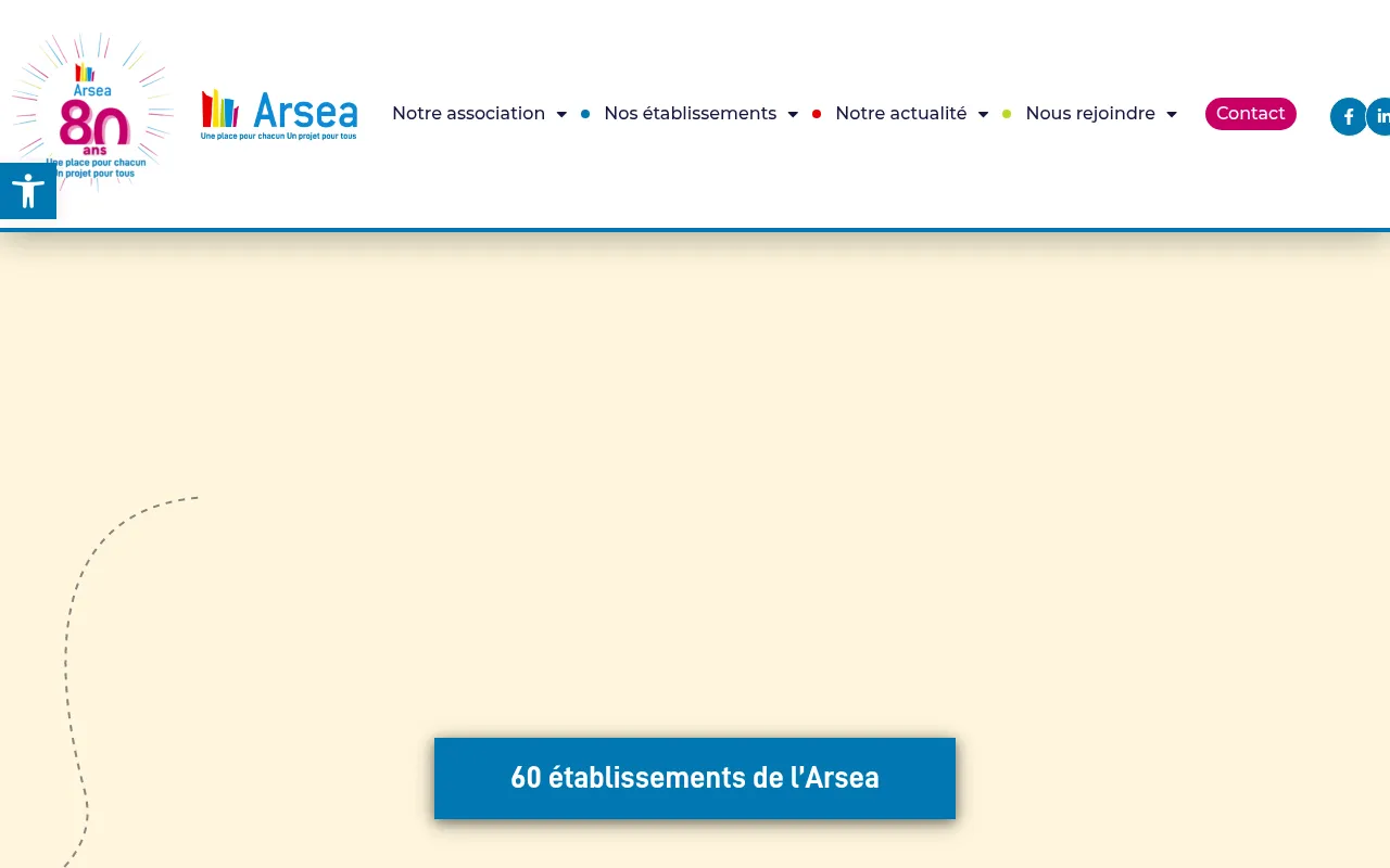 Screenshot of arsea.fr