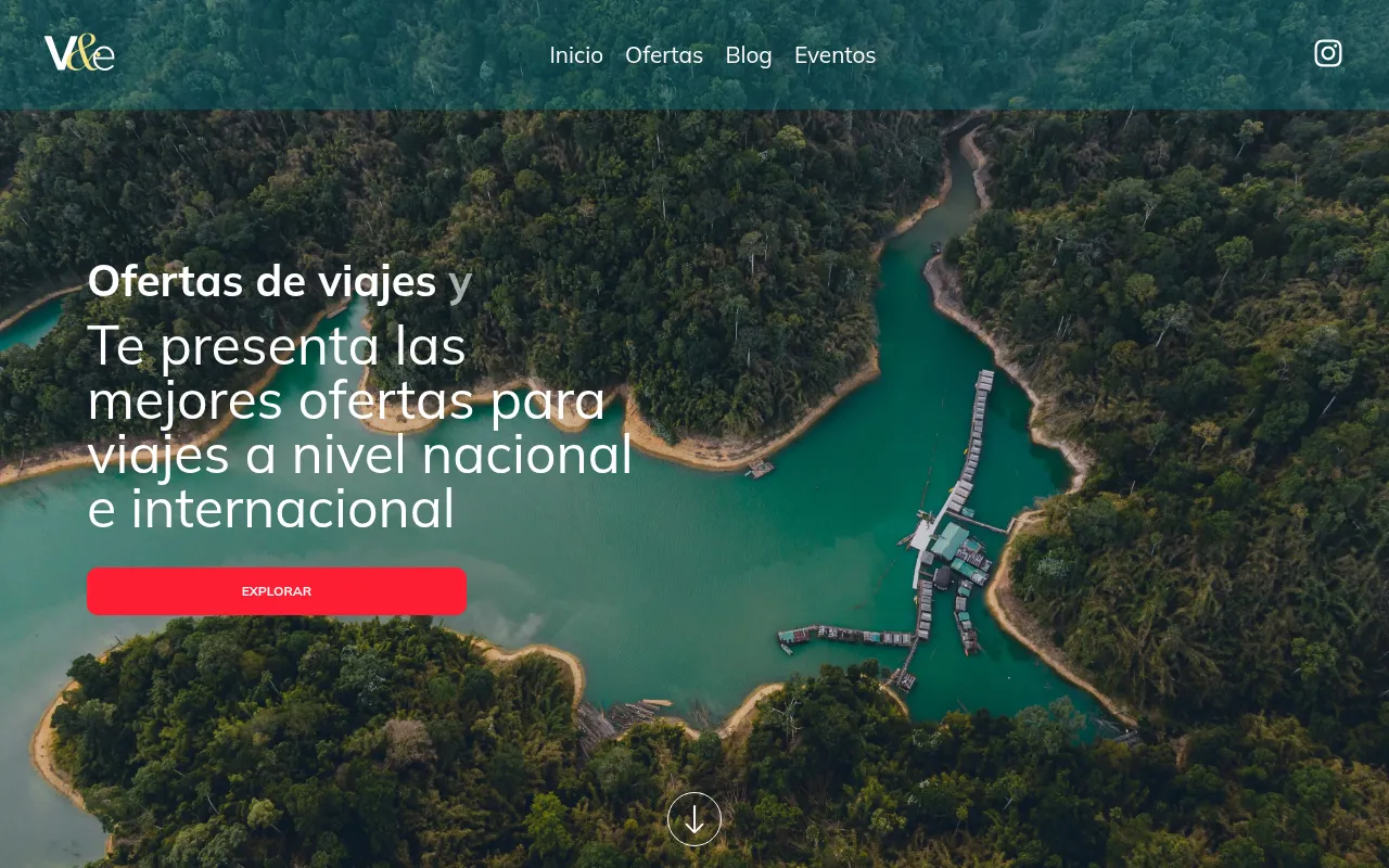 Screenshot of viajesyeventosrd.com