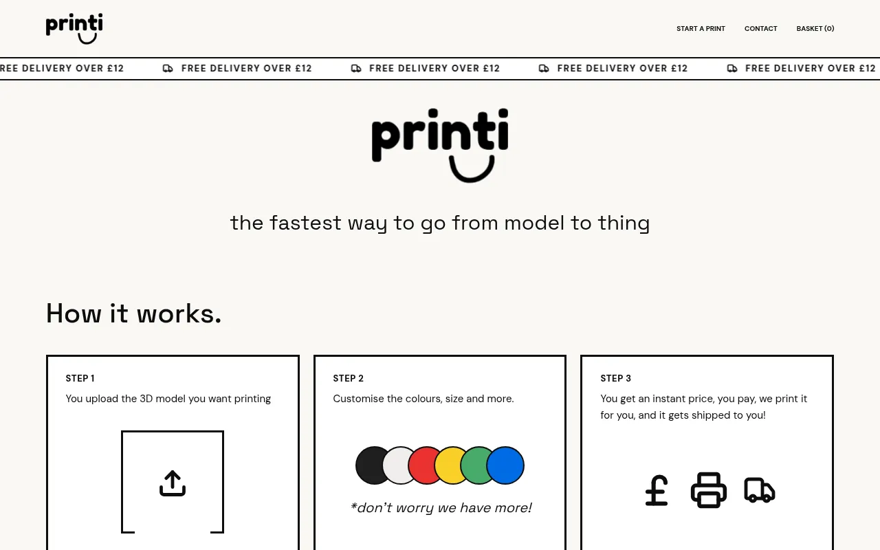 Screenshot of printi.fun