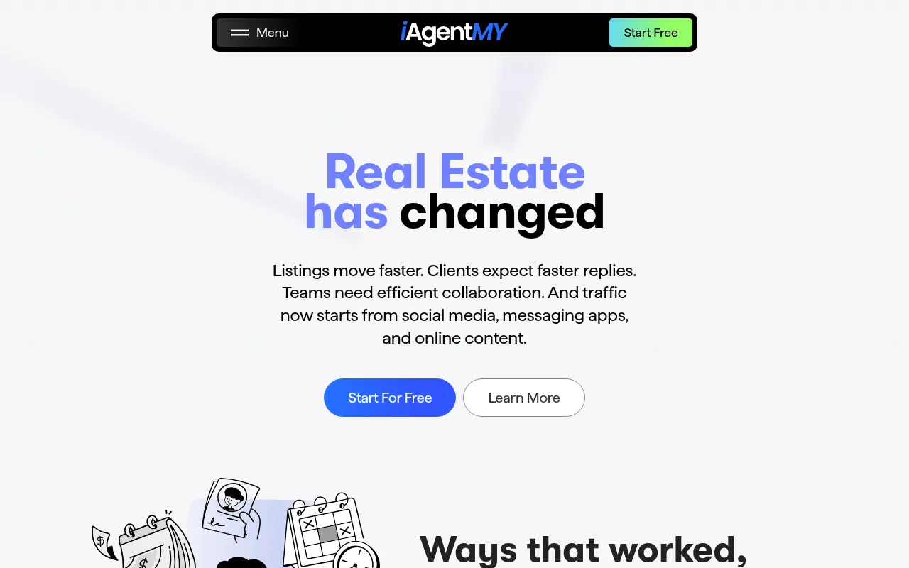 Screenshot of iagentmy.com