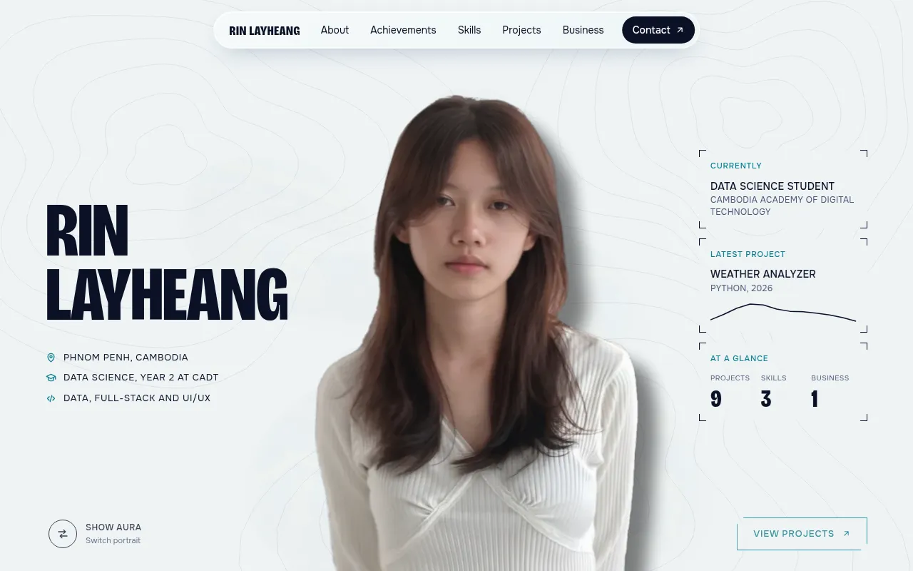 Screenshot of rinlayheang.me