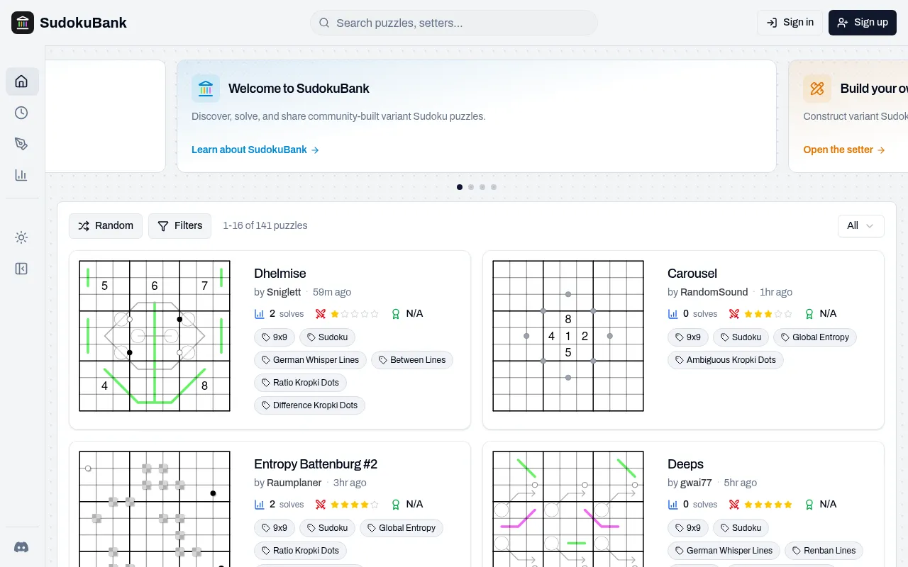 Screenshot of sudokubank.com